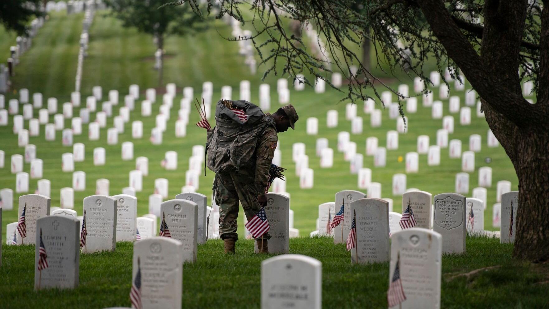 Flags In: Old Guard readies Arlington National Cemetery for Memorial Day
